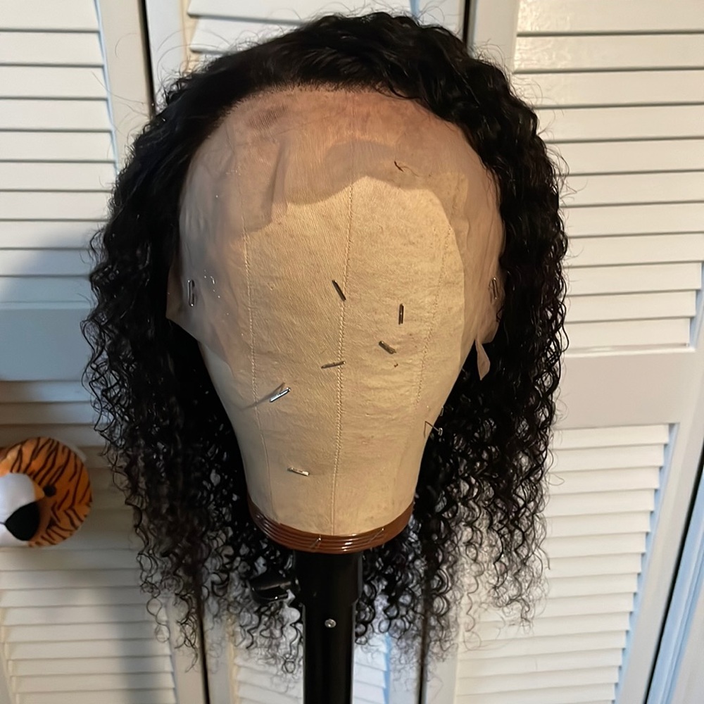 Lace frontal curly wig 20in 13 x 4 human hair